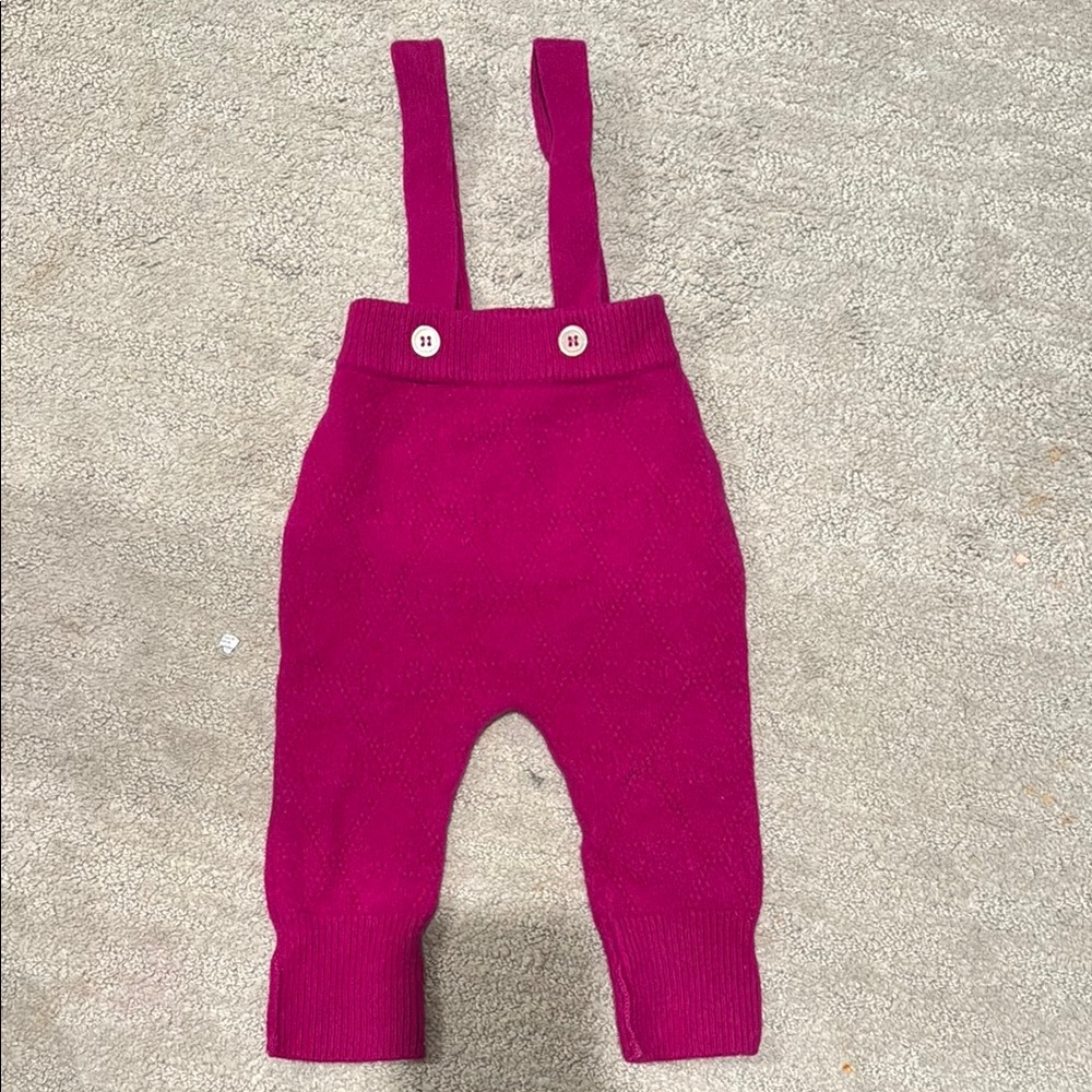 Gucci Pink Knit Overalls